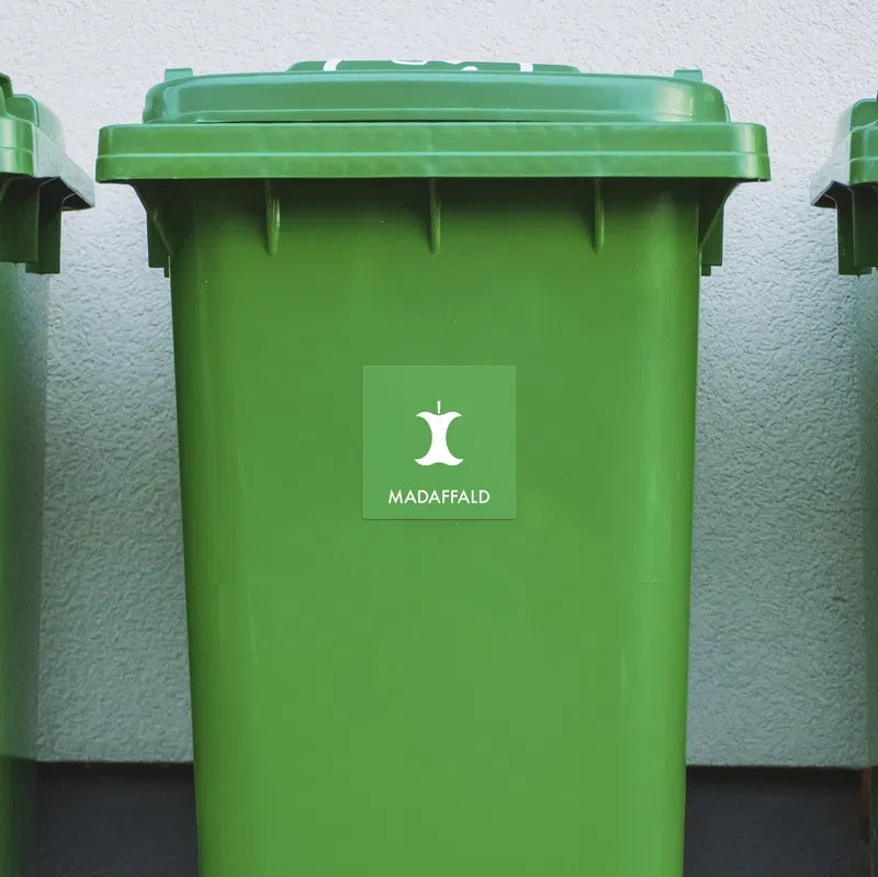 Klistermærke Madaffald